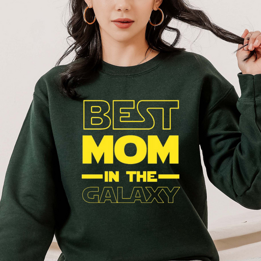 Best Mom In the Galaxy Unisex Sweatshirt Looper Tees