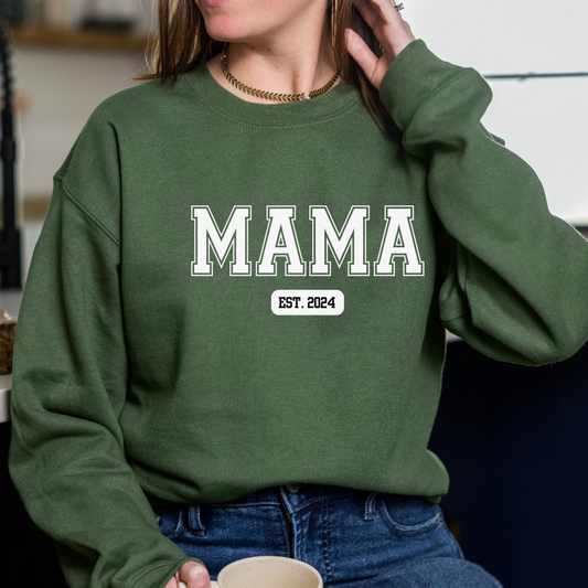 Mama Sweatshirt Custom Mothers day Gift Looper Tees