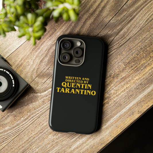 Written and Directed By Quentin Tarantino Essential Hard Phone Case Printify