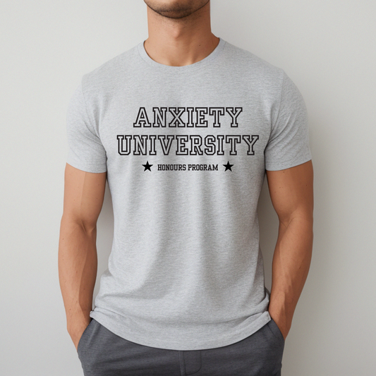 Anxiety University ADHD Funny Unisex T-Shirt Looper Tees