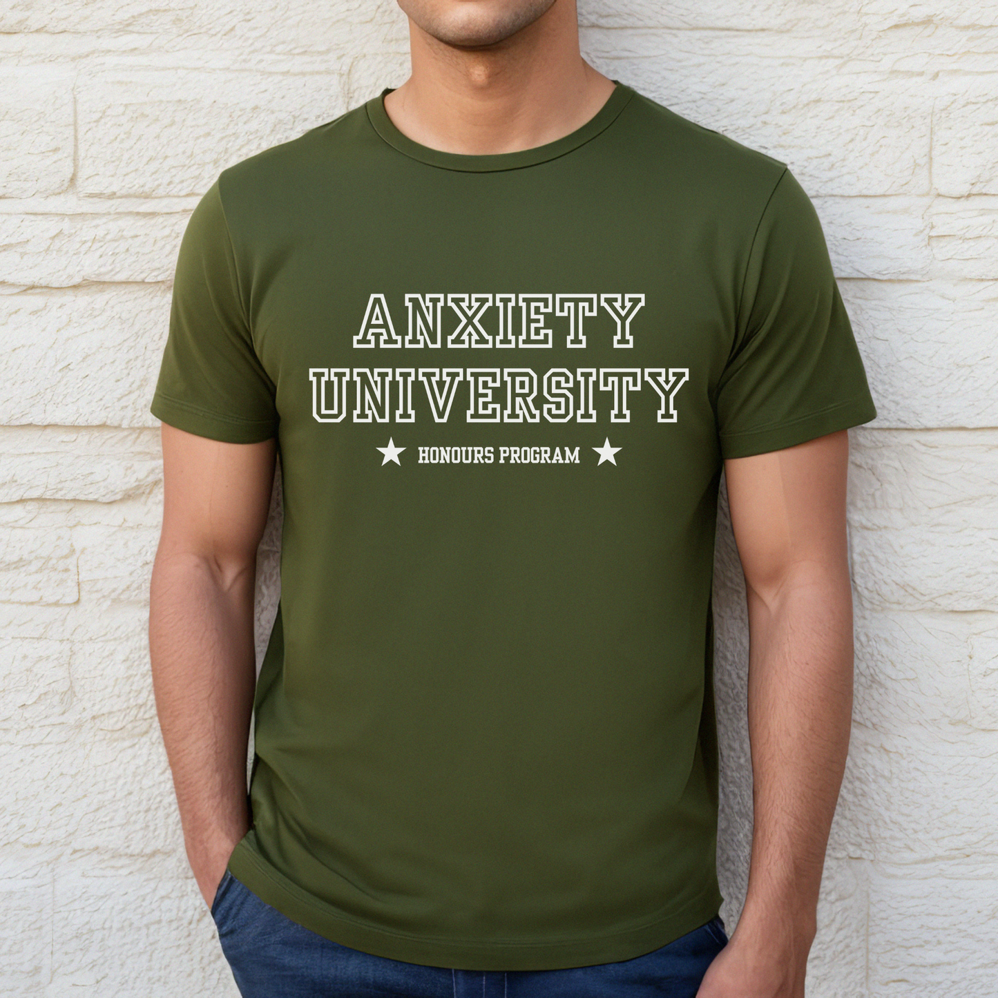 Anxiety University ADHD Funny Unisex T-Shirt Looper Tees