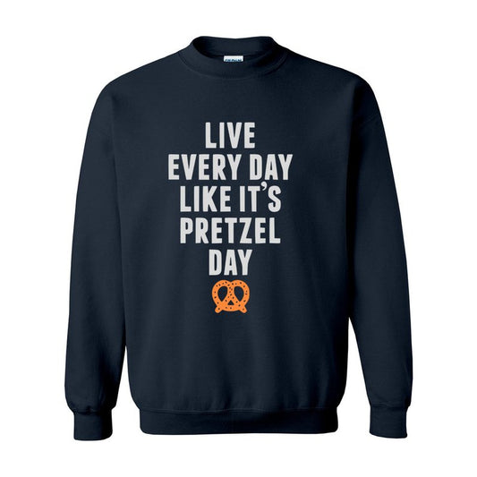 Live Like A Pretzel Day -  Unisex Premium Sweatshirt Looper Tees