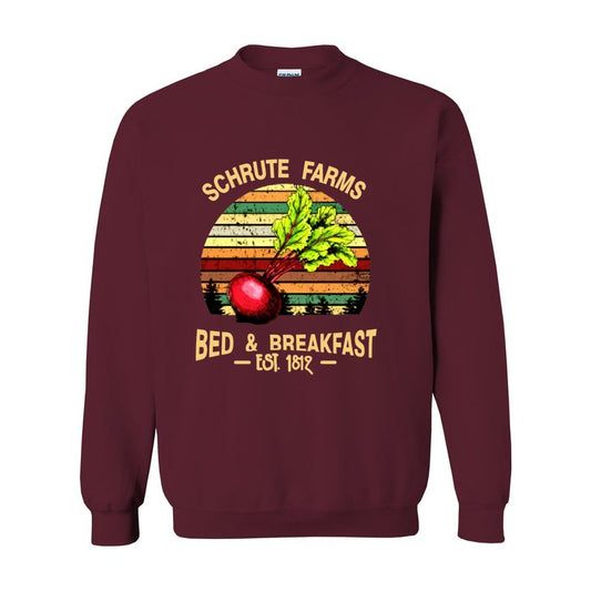 Schrute Farms Bed & Breakfast -  Unisex Premium Sweatshirt Looper Tees