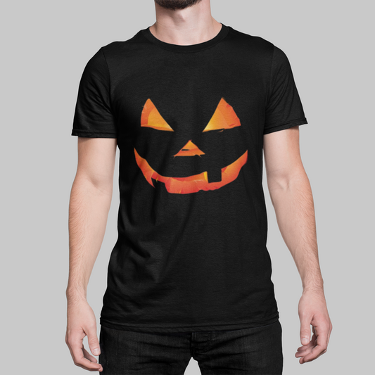 Horror Pumpkin Face Halloween Group T-Shirt Looper Tees